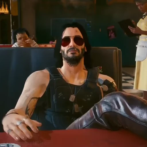 😎 Стикер «Johnny Silverhand» для Telegram