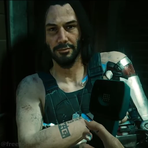 📞 Стикер «Johnny Silverhand» для Telegram
