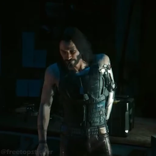 🚬 Стикер «Johnny Silverhand» для Telegram