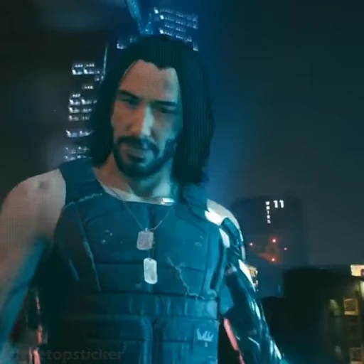 🤝 Стикер «Johnny Silverhand» для Telegram