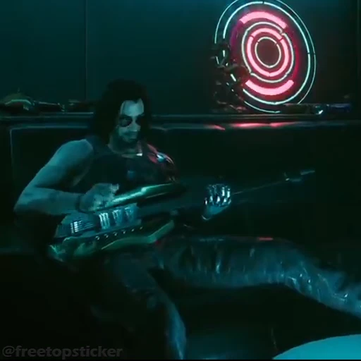 🎸 Стикер «Johnny Silverhand» для Telegram