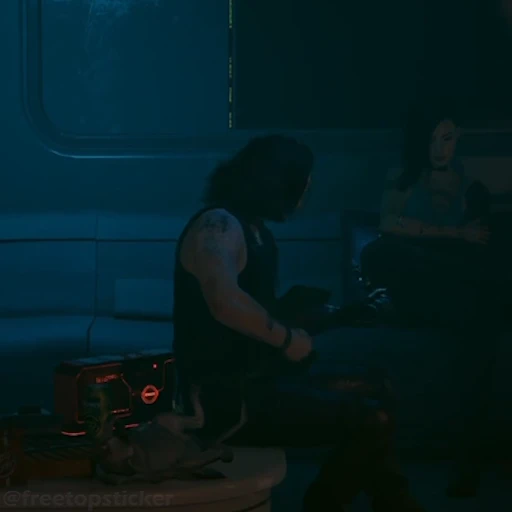 🎸 Стикер «Johnny Silverhand» для Telegram