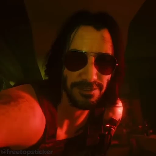 🤜 Стикер «Johnny Silverhand» для Telegram