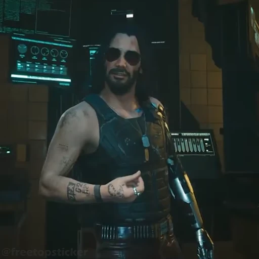 🤌 Стикер «Johnny Silverhand» для Telegram