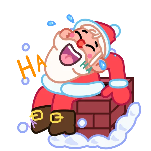 Стикерпак Jolly Santa для Telegram — скачать