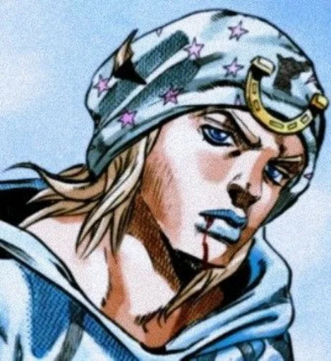 🟦 Стикер «Johnny Joestar Джонни Джостар» для Telegram