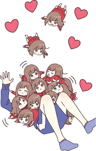 😍 Стикер «Jersey Chan BIG Pt.1» для Telegram