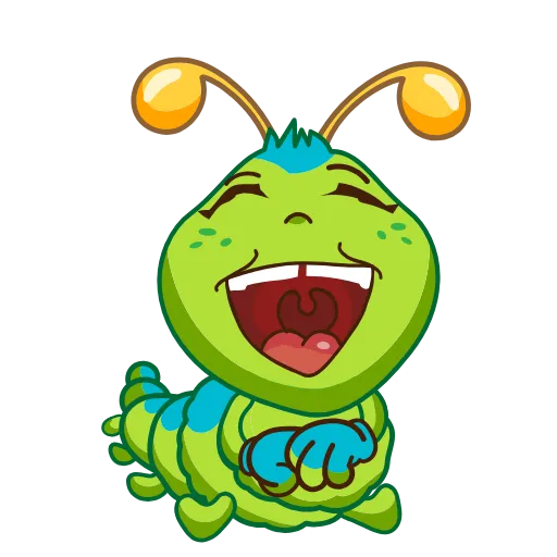 🤣 Стикер «Julia The Caterpillar» для Telegram
