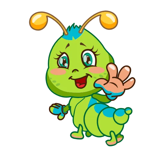 ✋ Стикер «Julia The Caterpillar» для Telegram