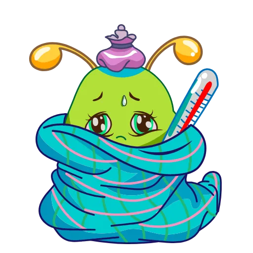 🤒 Стикер «Julia The Caterpillar» для Telegram