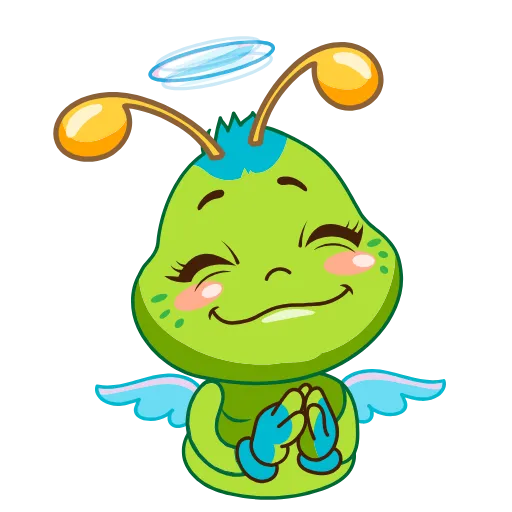 😇 Стикер «Julia The Caterpillar» для Telegram