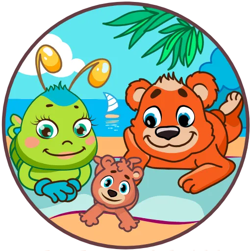 🌴 Стикер «Julia The Caterpillar» для Telegram
