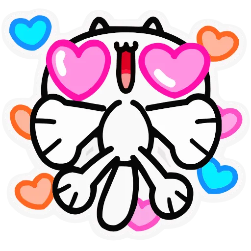 🥰 Эмодзи «Кот как кот» для Telegram
