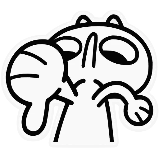👎 Эмодзи «Кот как кот» для Telegram