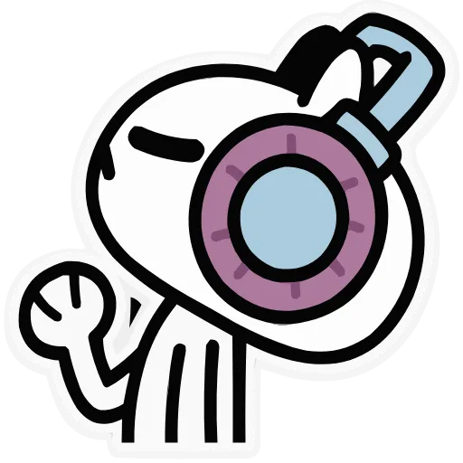 🎧 Эмодзи «Кот как кот» для Telegram