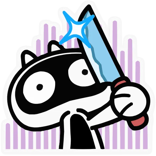 🔪 Эмодзи «Кот как кот» для Telegram