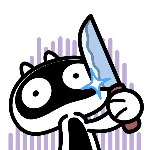 🔪 Эмодзи «Кот как кот» для Telegram