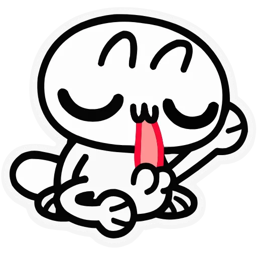 👅 Эмодзи «Кот как кот» для Telegram