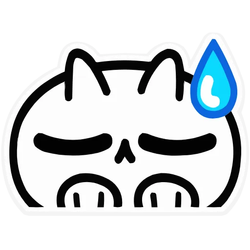😪 Эмодзи «Кот как кот» для Telegram