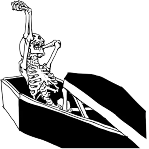 ☀️ Стикер «Груда костей Skulls» для Telegram