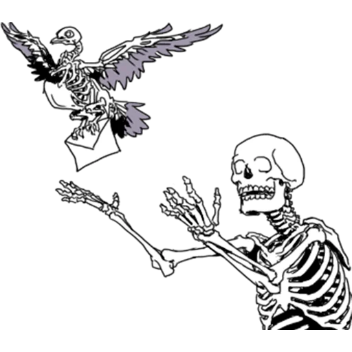 ✉️ Стикер «Груда костей Skulls» для Telegram