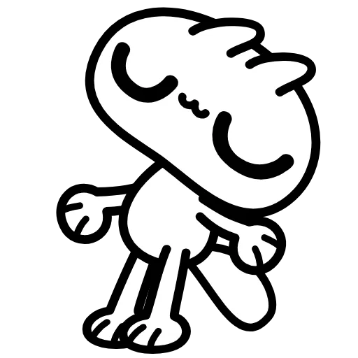 🤩 Стикер «Кот как кот» для Telegram