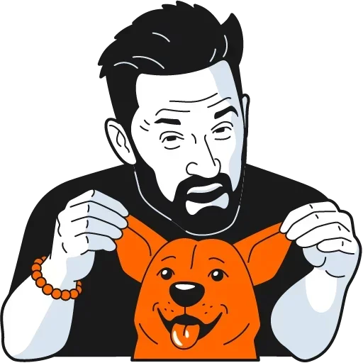 🐕 Стикер «Just Cinema Heroes» для Telegram