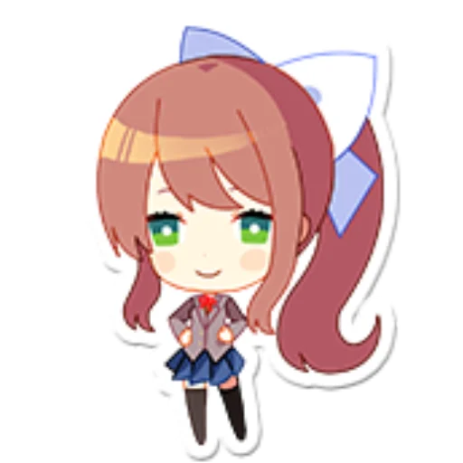 📚 Стикер «just Monika .//» для Telegram