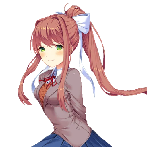 📚 Стикер «just Monika .//» для Telegram