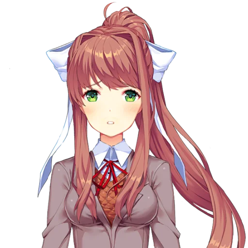 📚 Стикер «just Monika .//» для Telegram