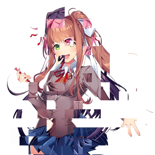 📚 Стикер «just Monika .//» для Telegram