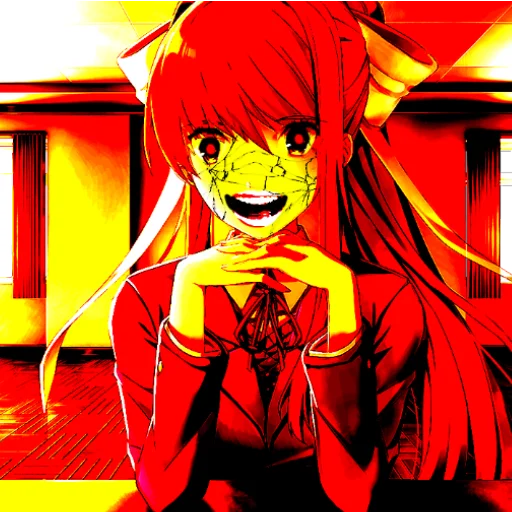 📚 Стикер «just Monika .//» для Telegram