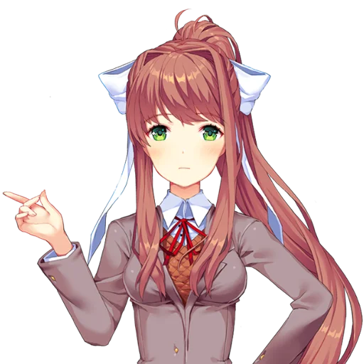 📚 Стикер «just Monika .//» для Telegram