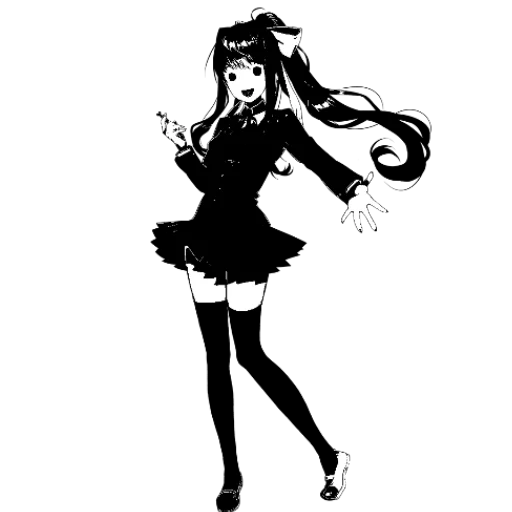 📚 Стикер «just Monika .//» для Telegram