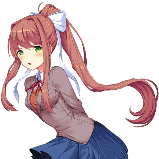 📚 Стикер «just Monika .//» для Telegram