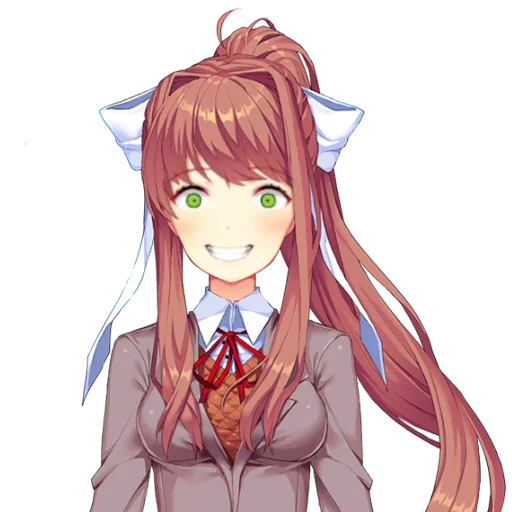 📚 Стикер «just Monika .//» для Telegram
