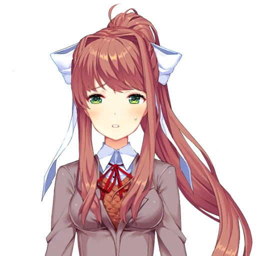 📚 Стикер «just Monika .//» для Telegram
