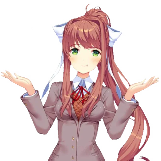 📚 Стикер «just Monika .//» для Telegram