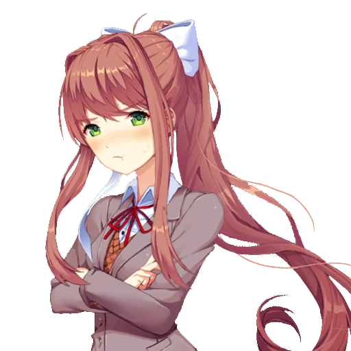 📚 Стикер «just Monika .//» для Telegram