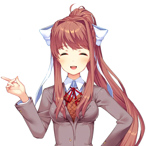 📚 Стикер «just Monika .//» для Telegram