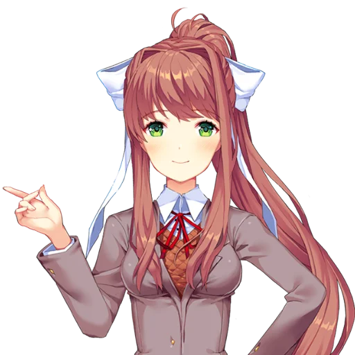 📚 Стикер «just Monika .//» для Telegram
