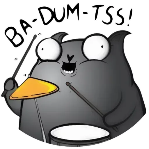 😜 Стикер «Вдали, над деревней летали собаки» для Telegram