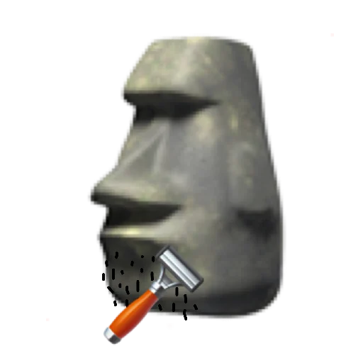 🪒 Стикер «just stone» для Telegram
