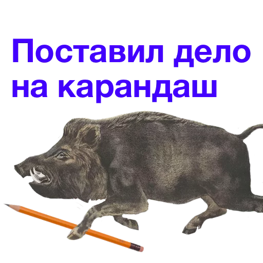 📌 Стикер «Kabanchikom» для Telegram