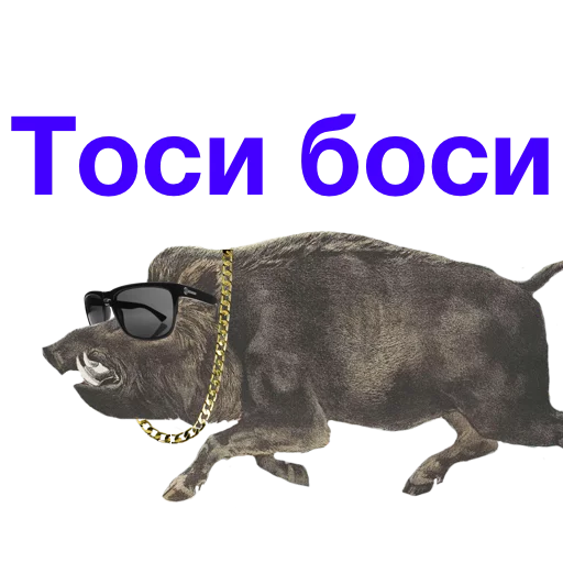 🤘 Стикер «Kabanchikom» для Telegram