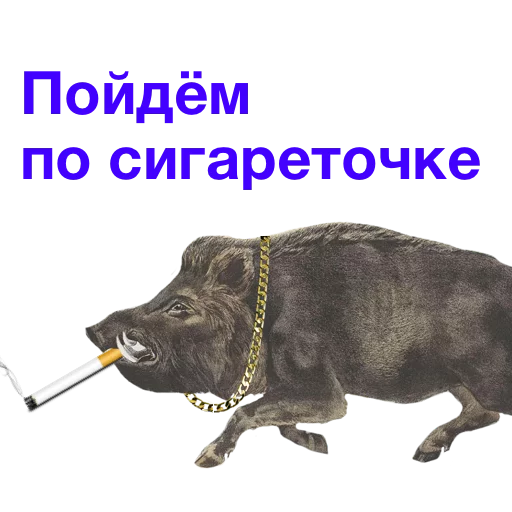 🚶 Стикер «Kabanchikom» для Telegram