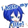 😢 Эмодзи «😌 Kaito vocaloid» для Telegram