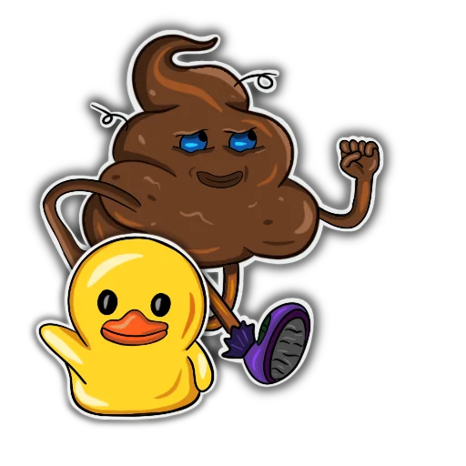 🦆 Стикер «kakaha» для Telegram