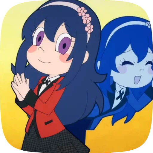 Стикерпак Kakegurui Twin для Telegram — скачать
