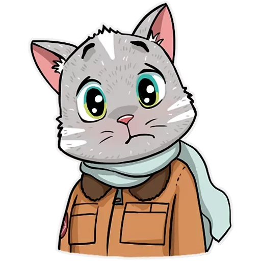 😨 Стикер «Kamikaze Kitty» для Telegram